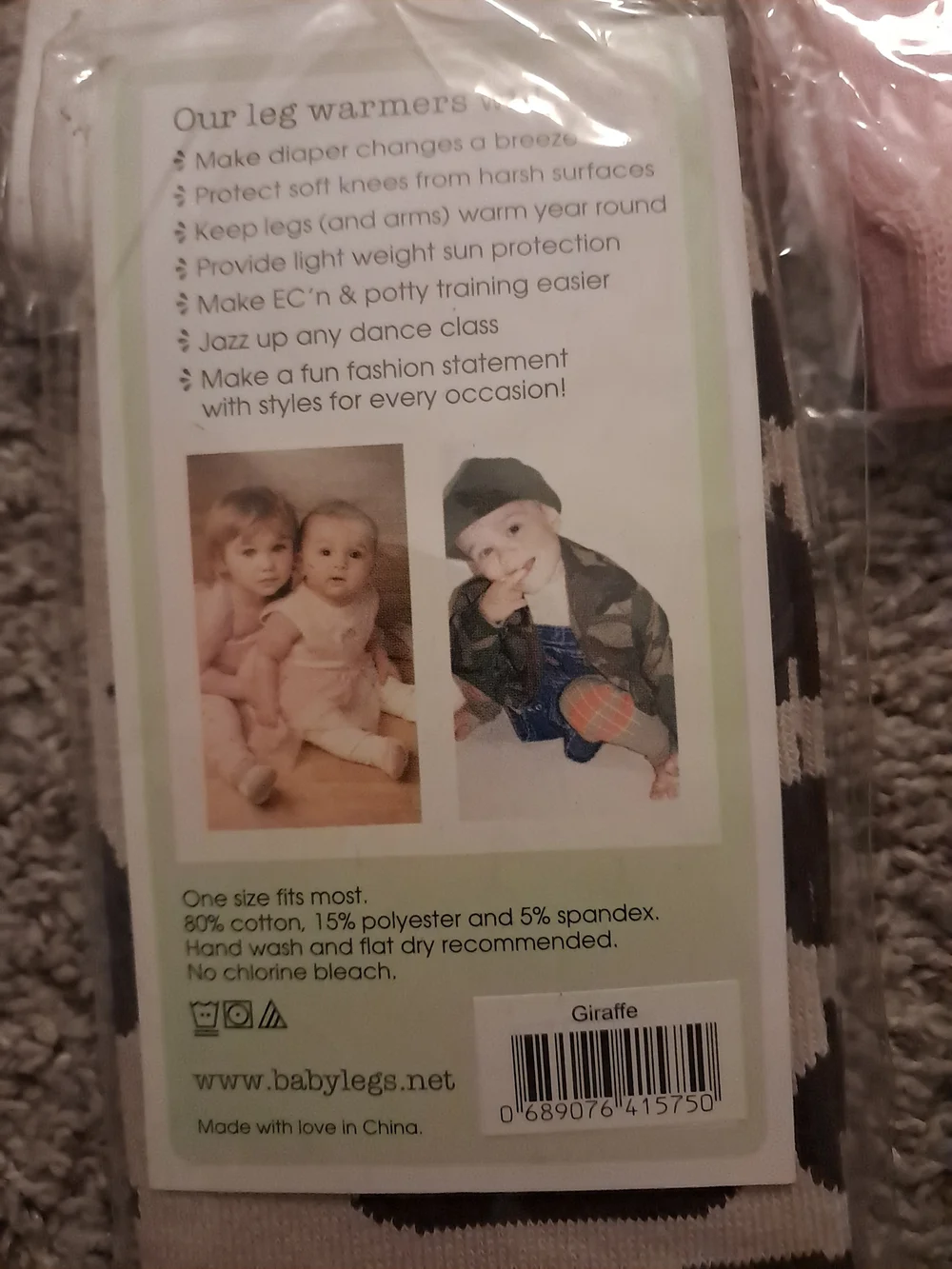 BabyLegs Baby Leg Warmers - White, Pink & Black Cow Print (5 Pack)
